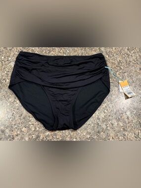Kona Sol Black High-Waist Swim Bottom NWT size XL